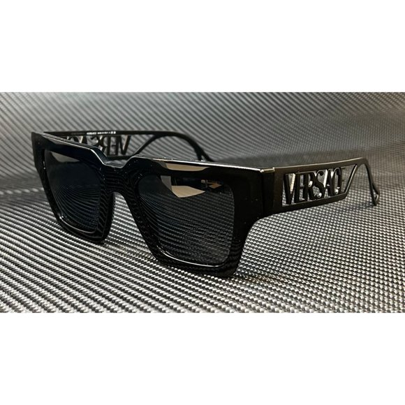 Versace Black Font Women\'s 50mm Sunglasses main image 5